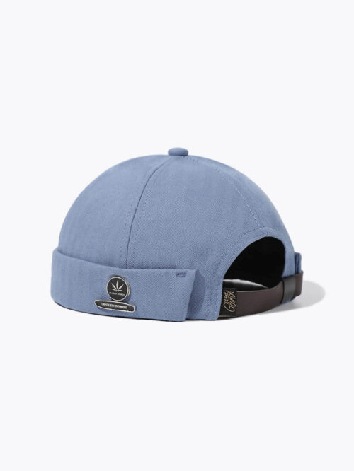 Adjustable Navy Cotton Docker Hat